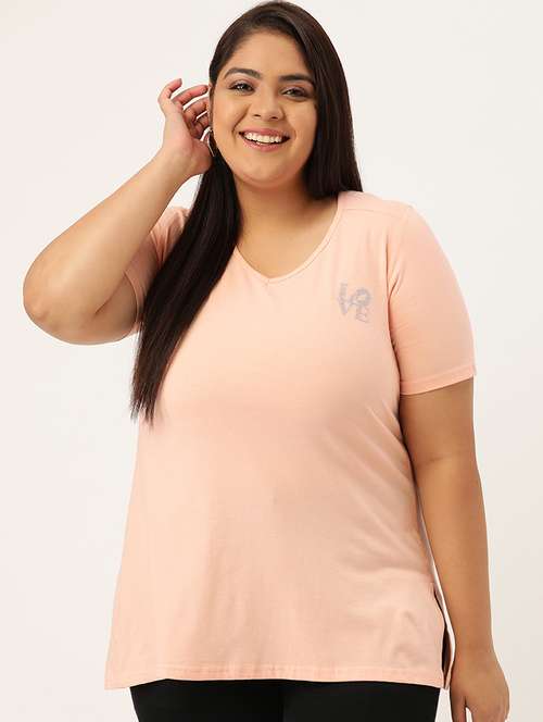 women's plain v neck t-shirt - 18272578 - Standard Image - 0
