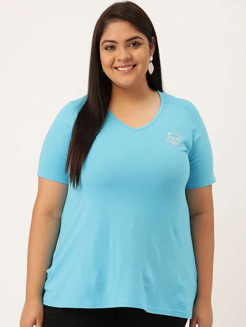 women's plain v neck t-shirt - 18272579 -  Standard Image - 0