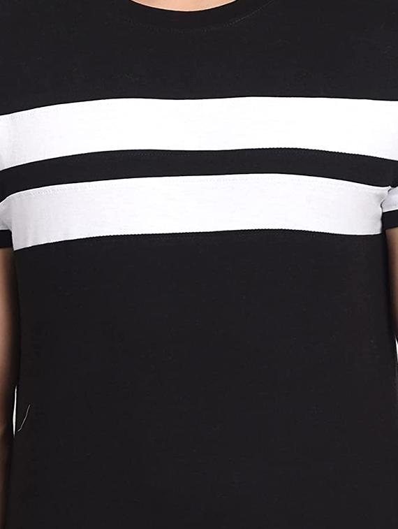 black cut & sew t-shirt - 18272696 - Standard Image - 2