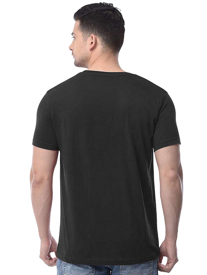 black chest printed t-shirt - 18272704 -  Standard Image - 2