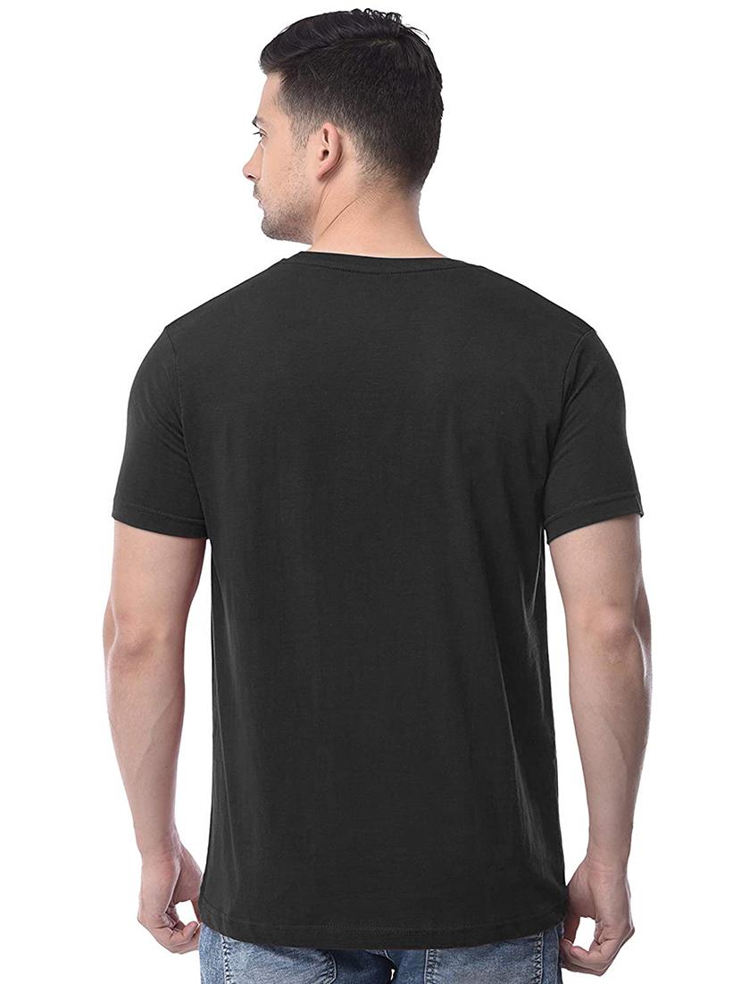 black chest printed t-shirt - 18272709 - Standard Image - 2