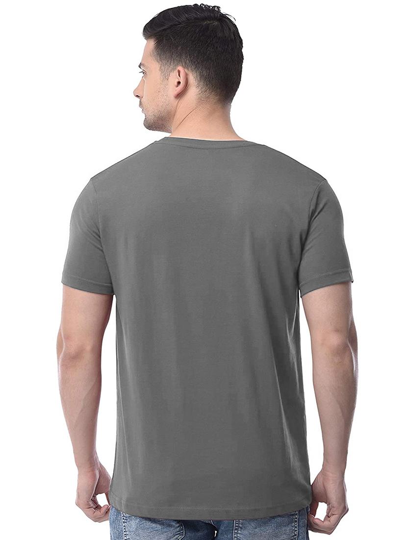 grey chest print t-shirt - 18272723 - Standard Image - 2