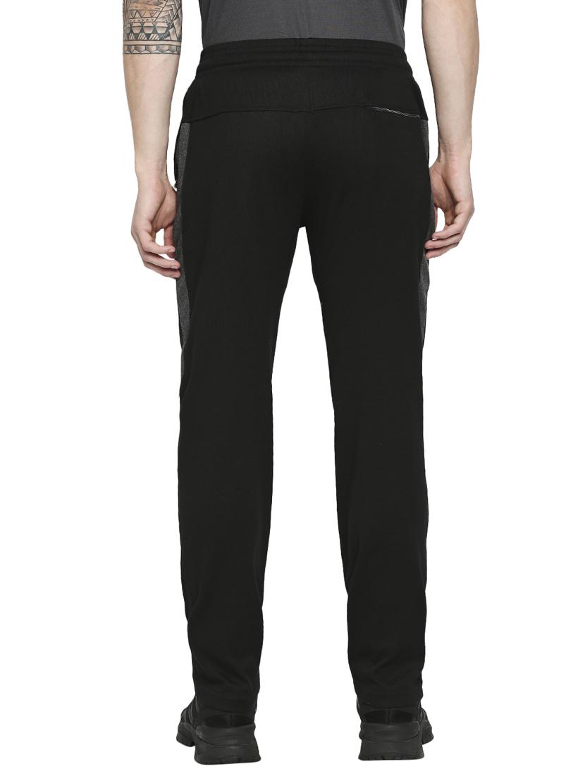 black solid track pant - 18273553 - Standard Image - 2