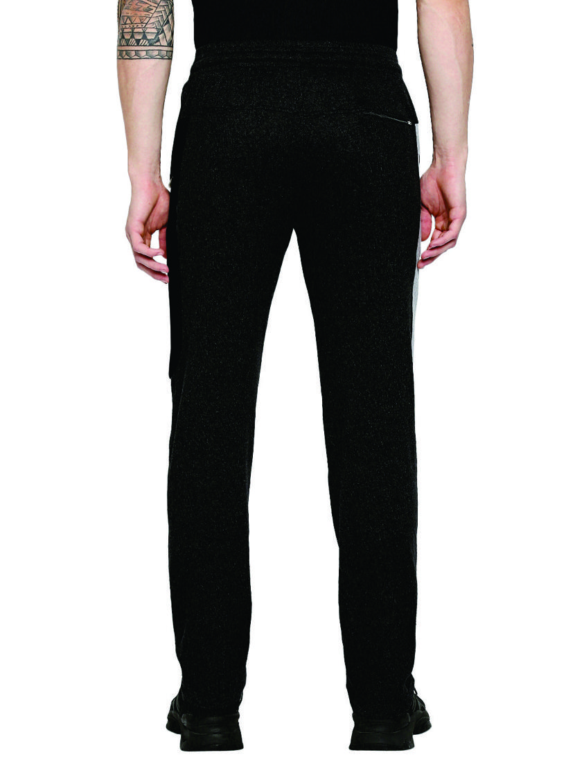 charcoal-grey melange full length track pant - 18273554 - Standard Image - 2