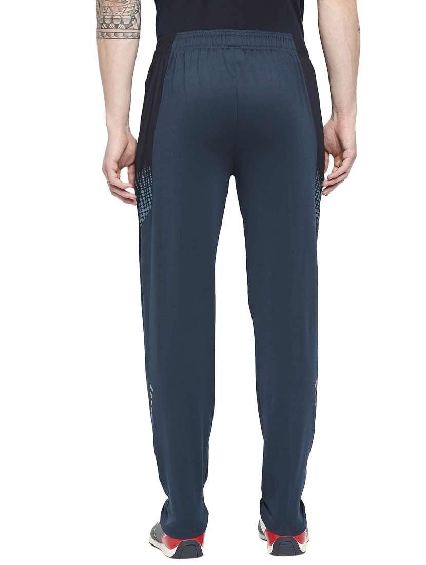 navy-blue solid full length track pant - 18273555 -  Standard Image - 2