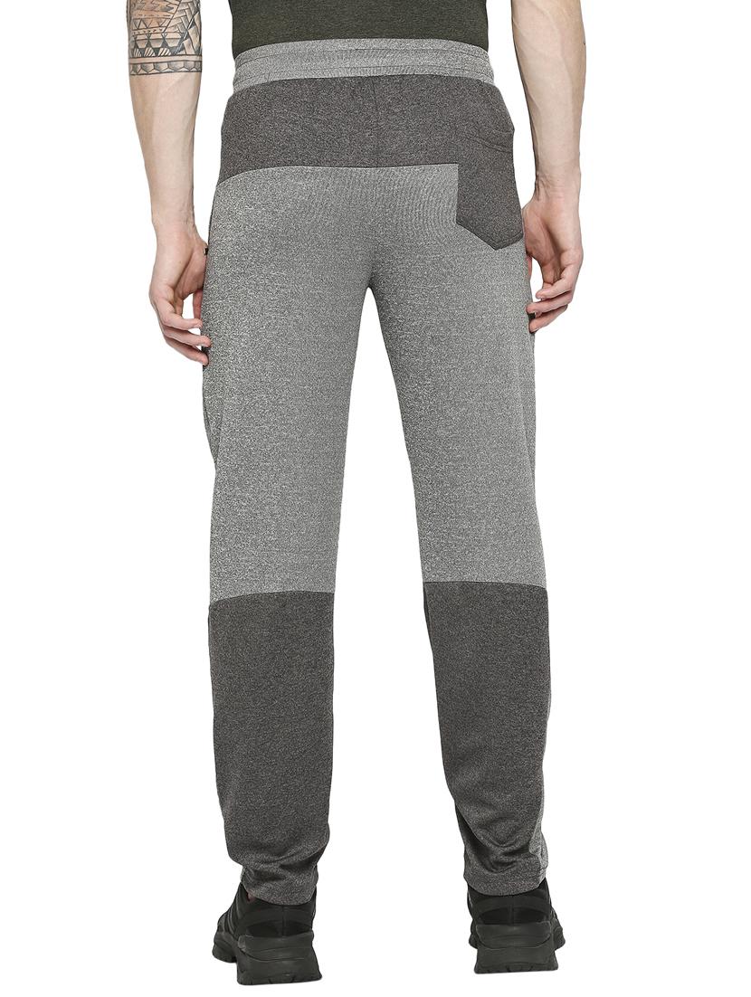 grey melange full length track pant - 18273557 - Standard Image - 2