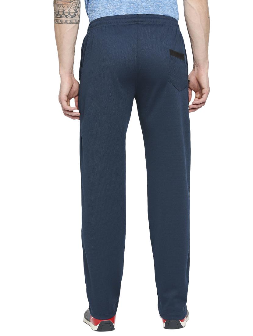 blue solid full length track pant - 18273568 - Standard Image - 2