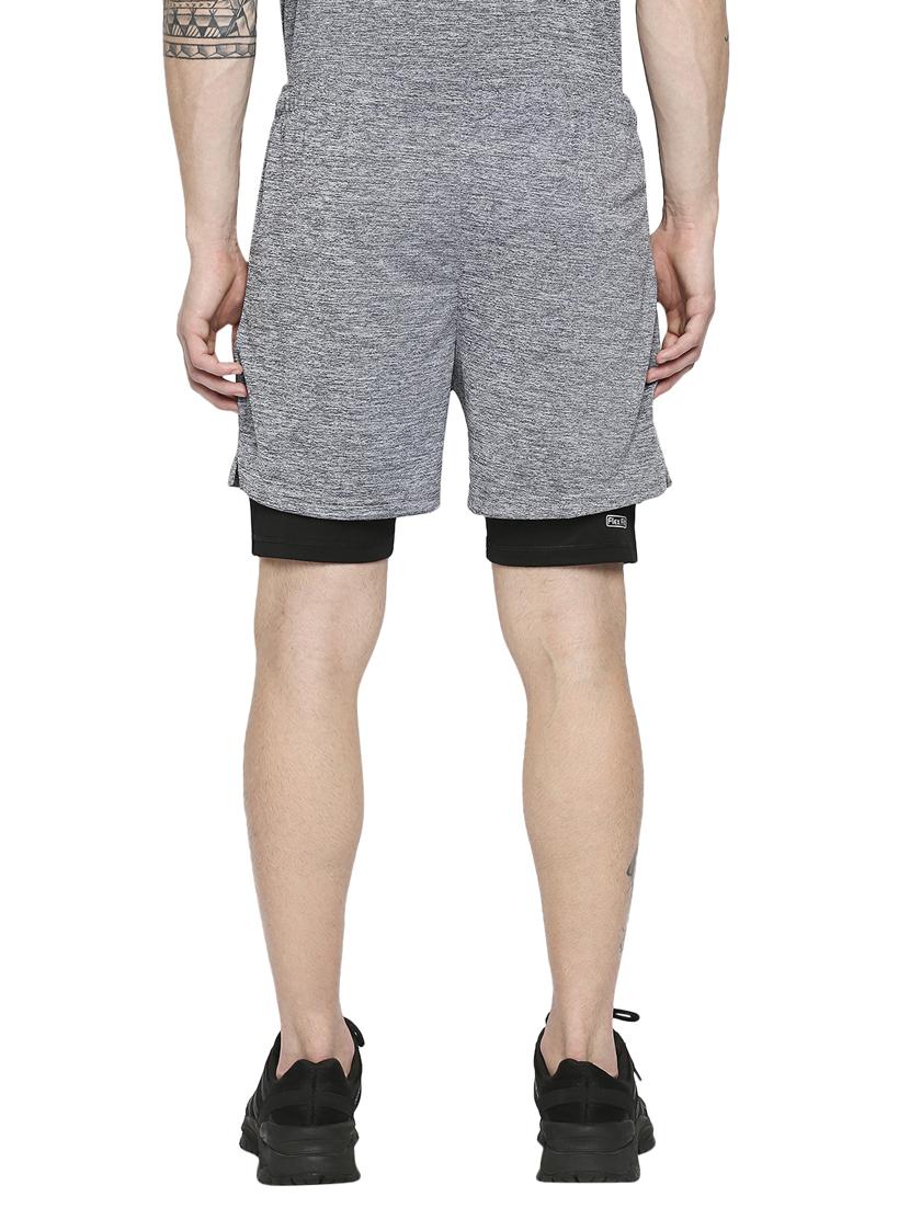 grey melange short - 18273646 - Standard Image - 2