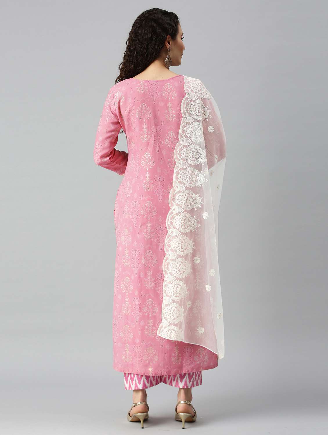 printed unstitched suit set - 18274841 -  Standard Image - 2