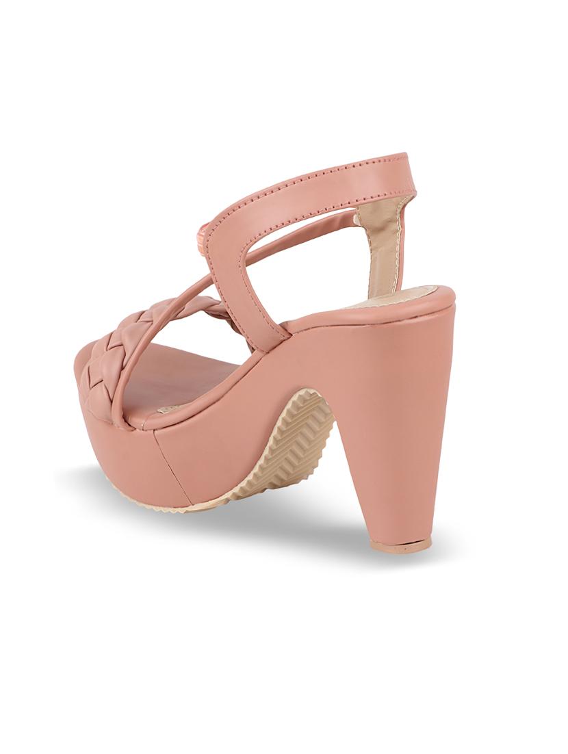pink synthetic back strap sandals - 18275209 - Standard Image - 2