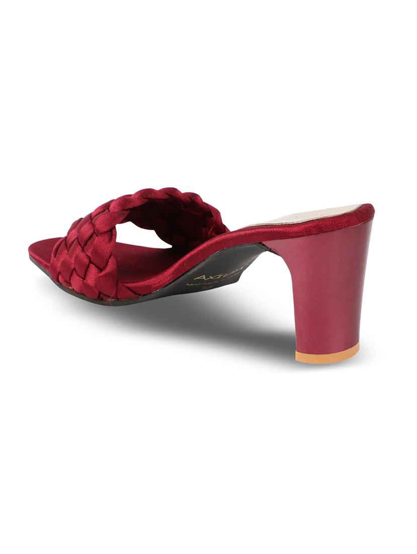 pink satin slip on sandals - 18275219 - Standard Image - 2