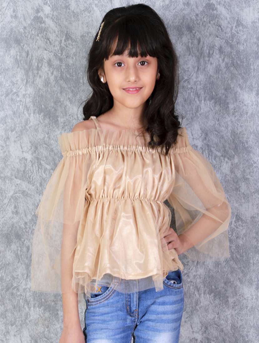 girls shoulder strap top