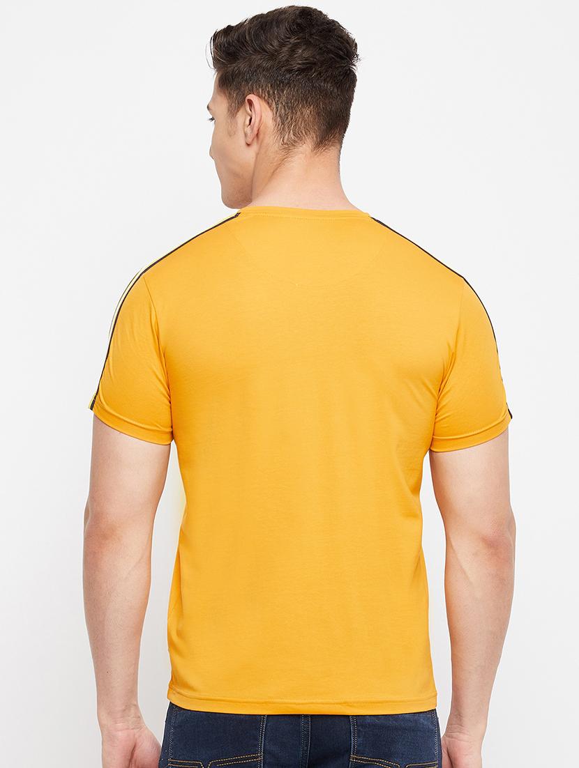 yellow front printed t-shirt - 18276095 - Standard Image - 2