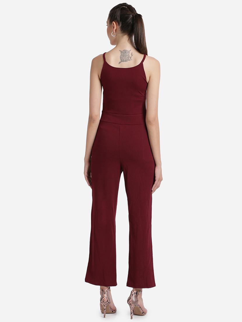 cami neck solid full leg jumpsuit - 18276744 - Standard Image - 2