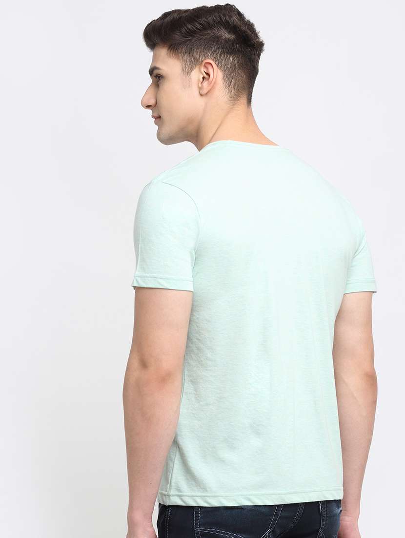 light blue melange t-shirt - 18277199 - Standard Image - 2