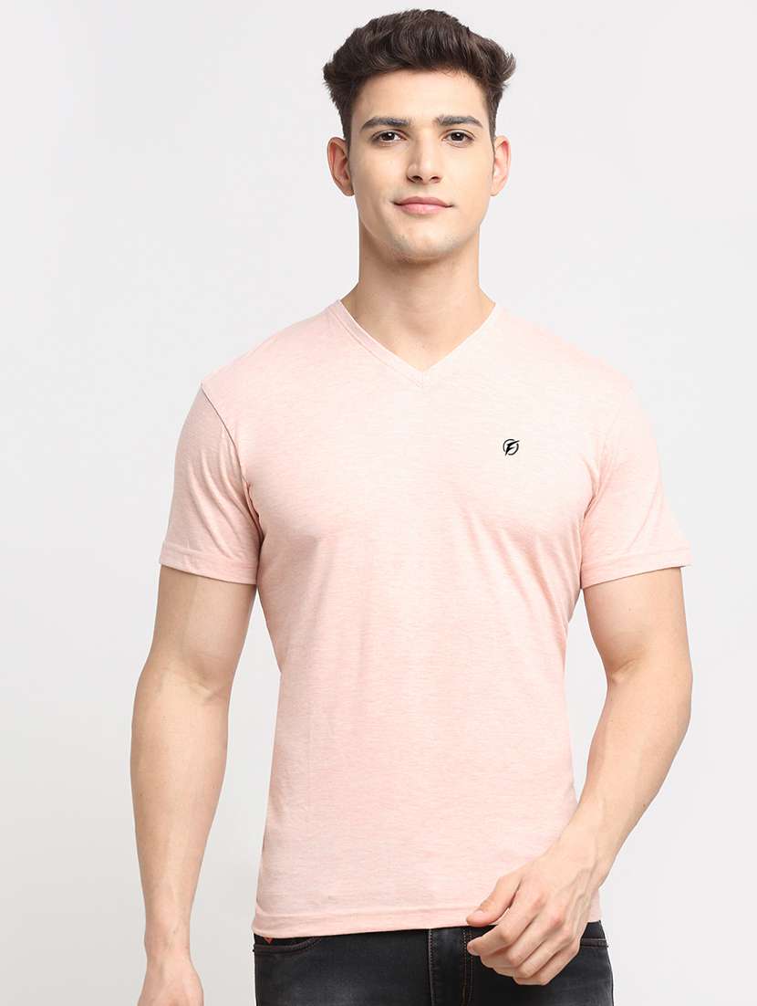 pink melange t-shirt