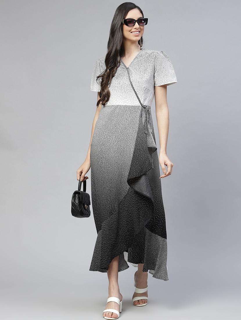 women's wrap ombre dress - 18277746 - Zoom Image - 0