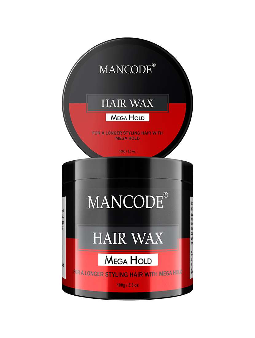 man code hair wax mega hold long lasting mega hold glossy stylish hair easy wash 100 gm 