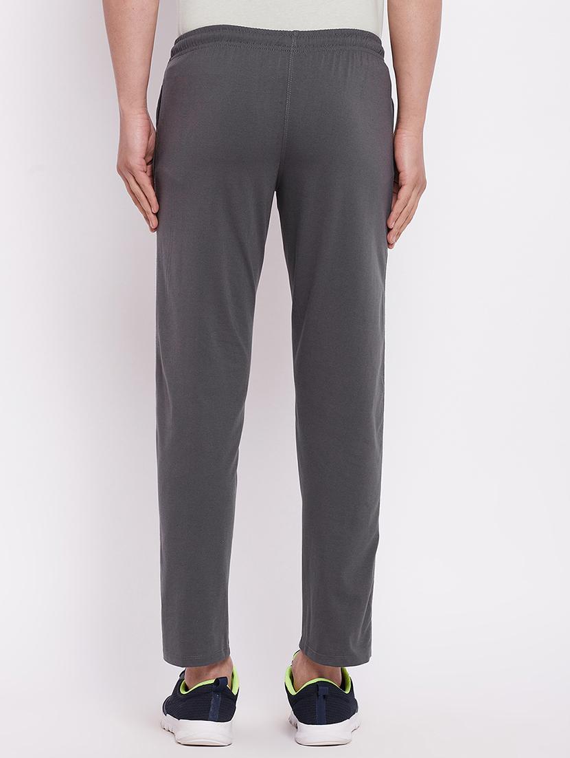 men solid mid rise ankle length tack pant - 18277931 - Standard Image - 2