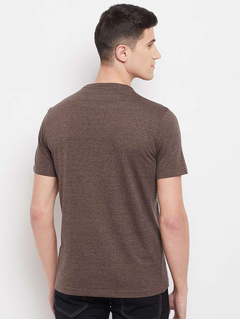 brown chest-printed polo t-shirt - 18280597 - Standard Image - 2