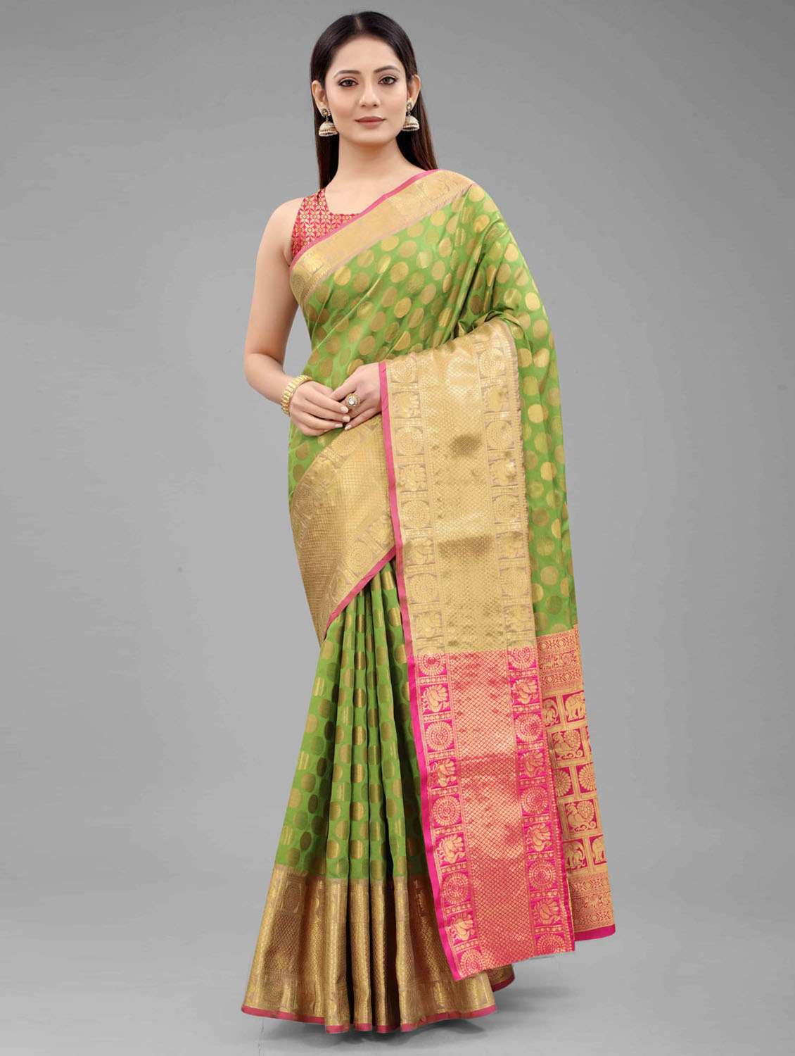 women's banarasi saree with blouse