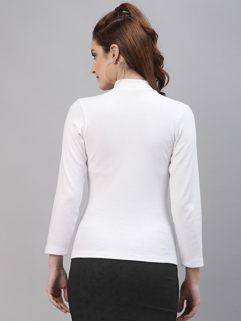 women's straight mock neck top - 18281381 - Standard Image - 2