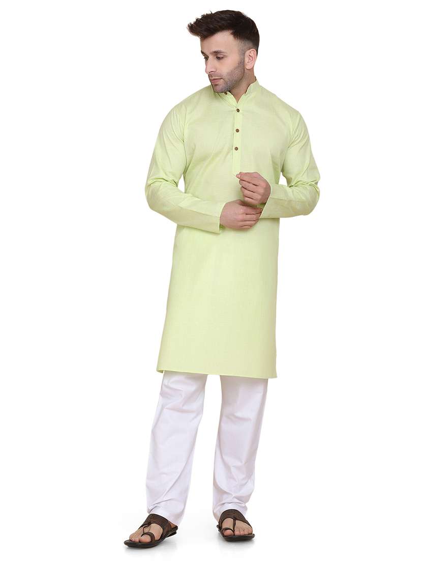 green melange ethnic wear set