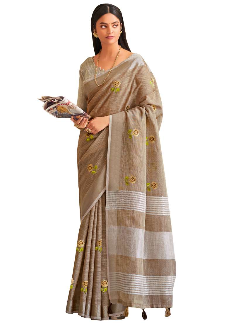 women's embroidered saree