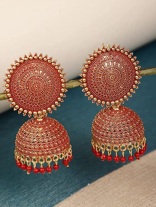 graceful delightful jhumka earrings - 18283344 -  Standard Image - 0