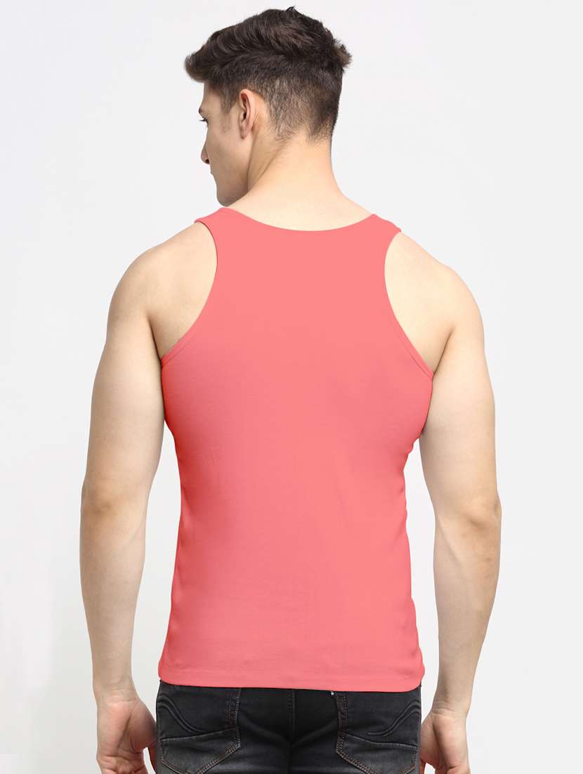 peach solid vest - 18284330 -  Standard Image - 2