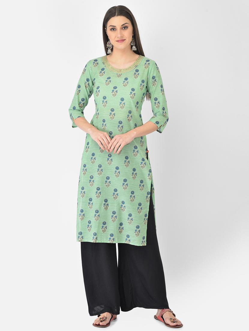 women's straight kurta - 18284552 - Zoom Image - 0