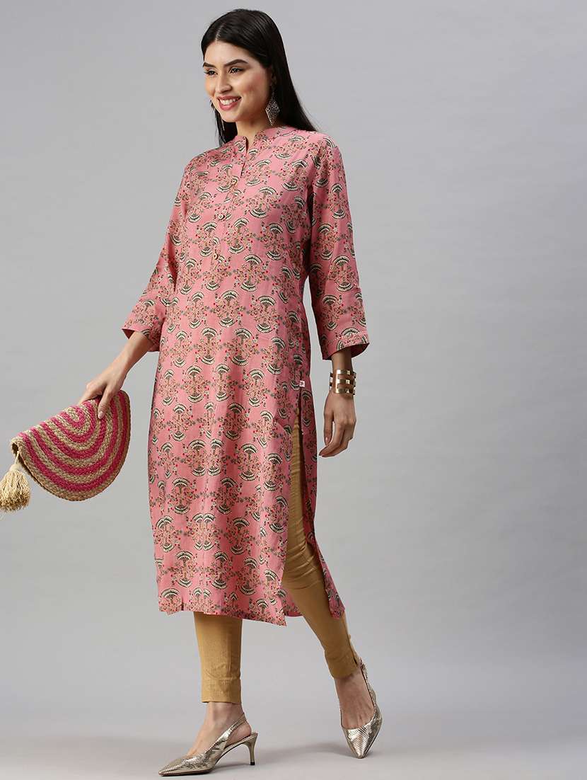 women's straight kurta - 18284961 -  Standard Image - 2