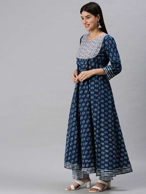 women printed kurta pant set with dupatta - 18285560 -  Standard Image - 0