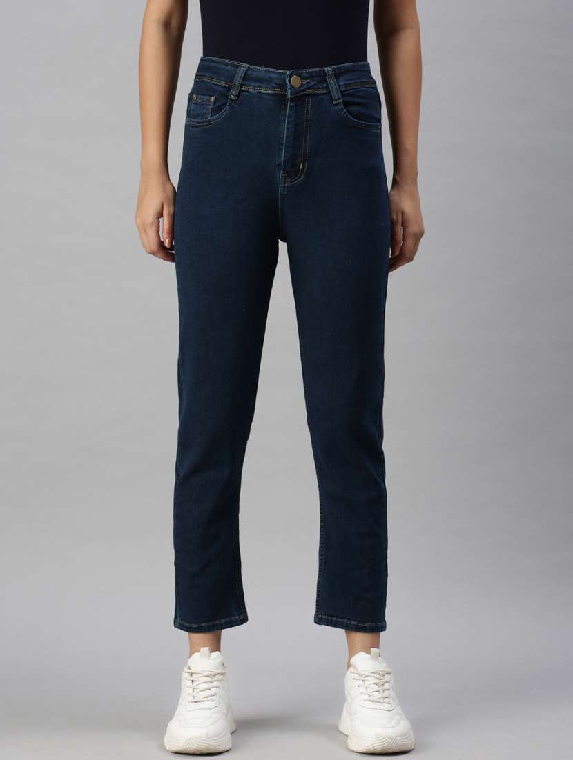 women's plain slim fit jeans