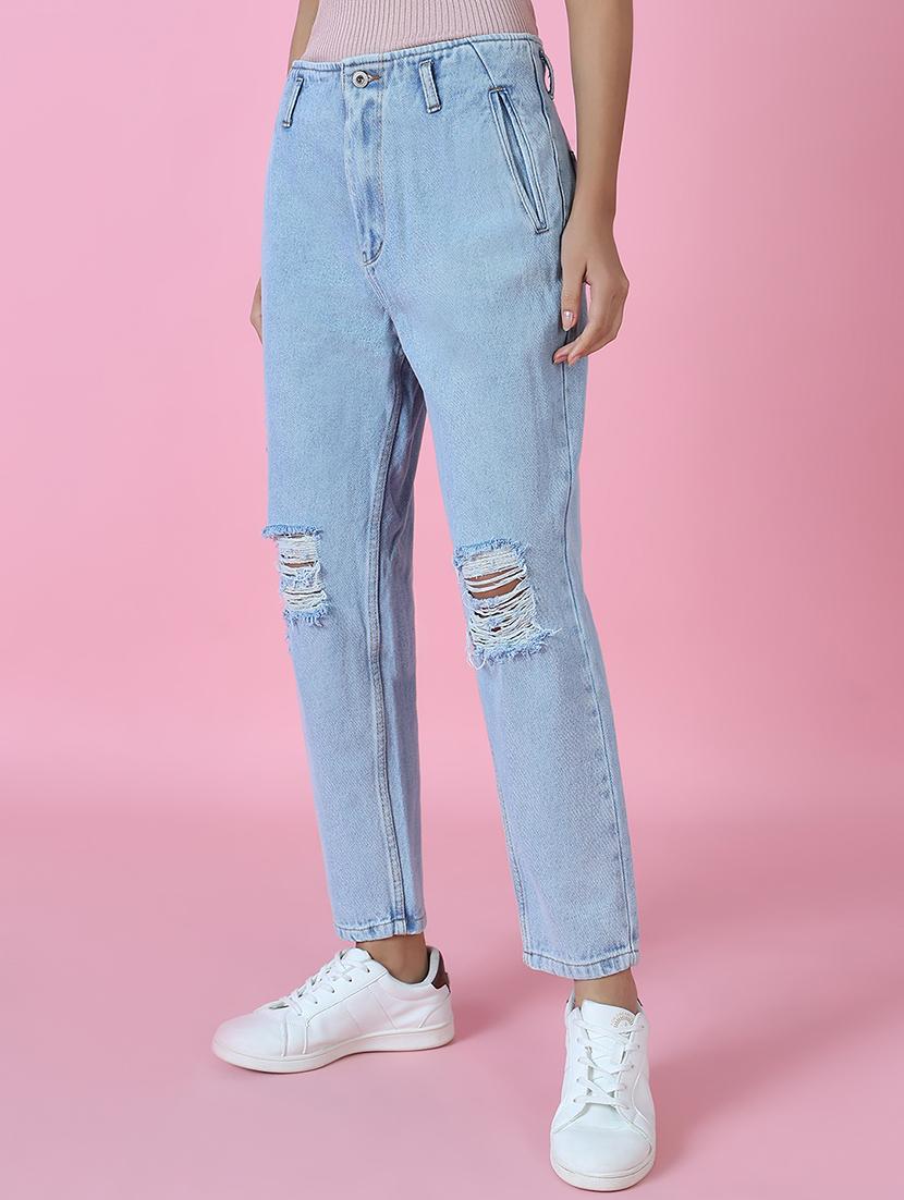 women's distress slim fit jeans - 18285682 - Zoom Image - 0