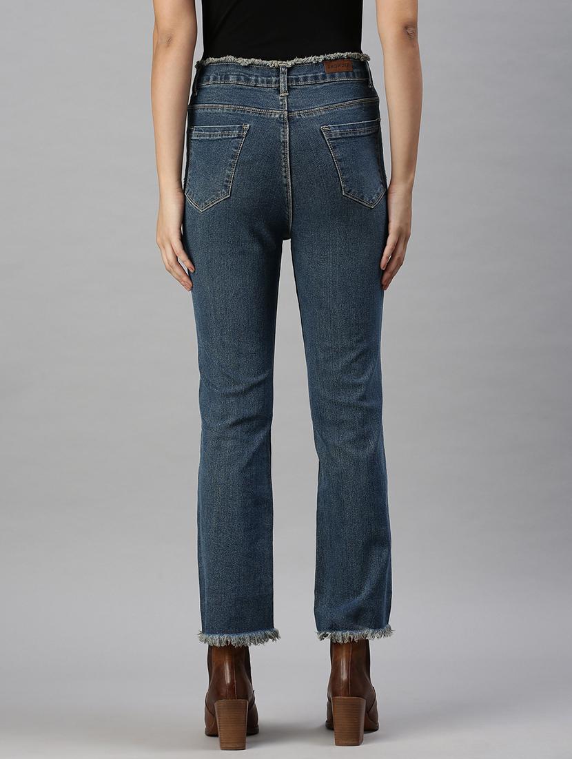high rise stone washed denim jean - 18285703 - Standard Image - 2