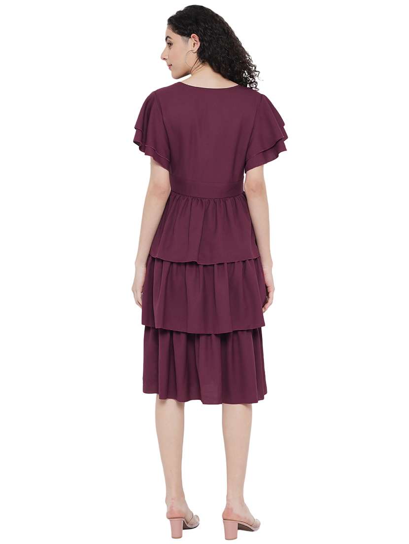 women's layered solid dress - 18285916 -  Standard Image - 2