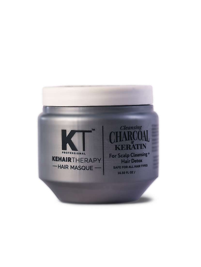 kt professional cleansing charcoal & keratin masque - 250 ml