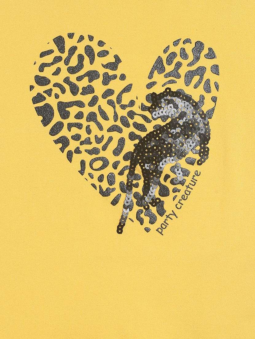 yellow printed regular tee - 18286736 -  Standard Image - 2