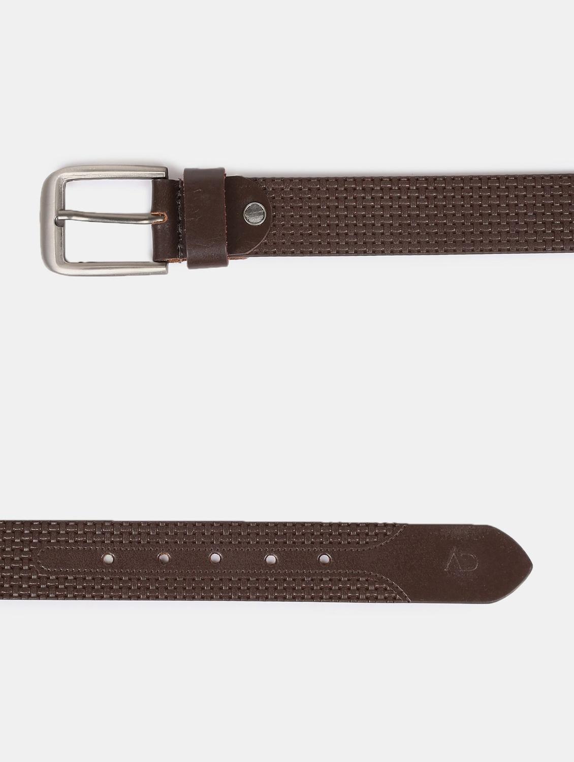 dark brown leatherette belt - 18286949 - Standard Image - 2