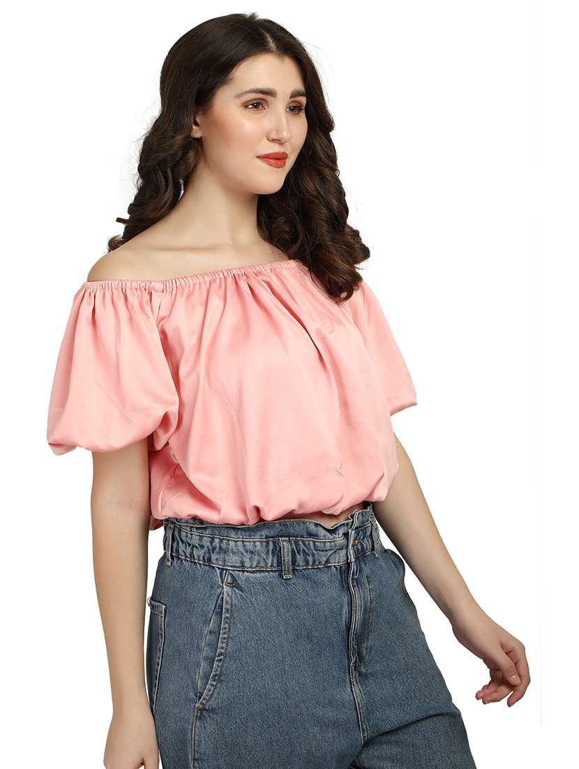 women's straight off shoulder top - 18286975 - Standard Image - 2