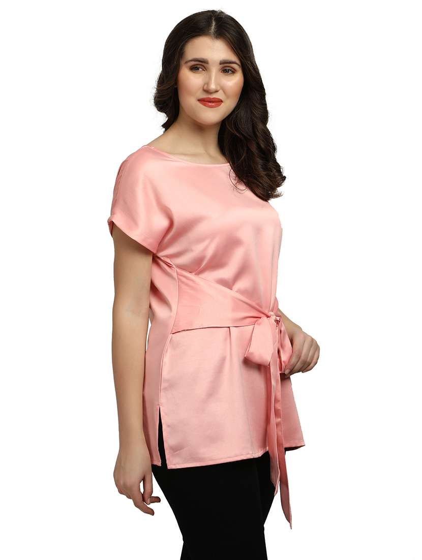 women's straight round neck top - 18286980 -  Standard Image - 2