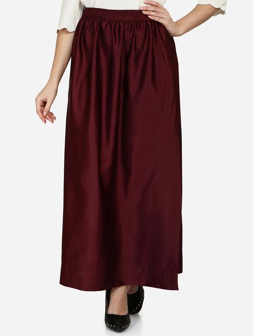 mid rise solid side slit skirt - 18287083 -  Standard Image - 0