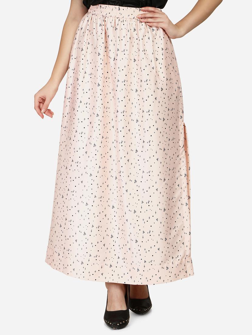 mid rise solid side slit skirt - 18287085 -  Zoom Image - 0