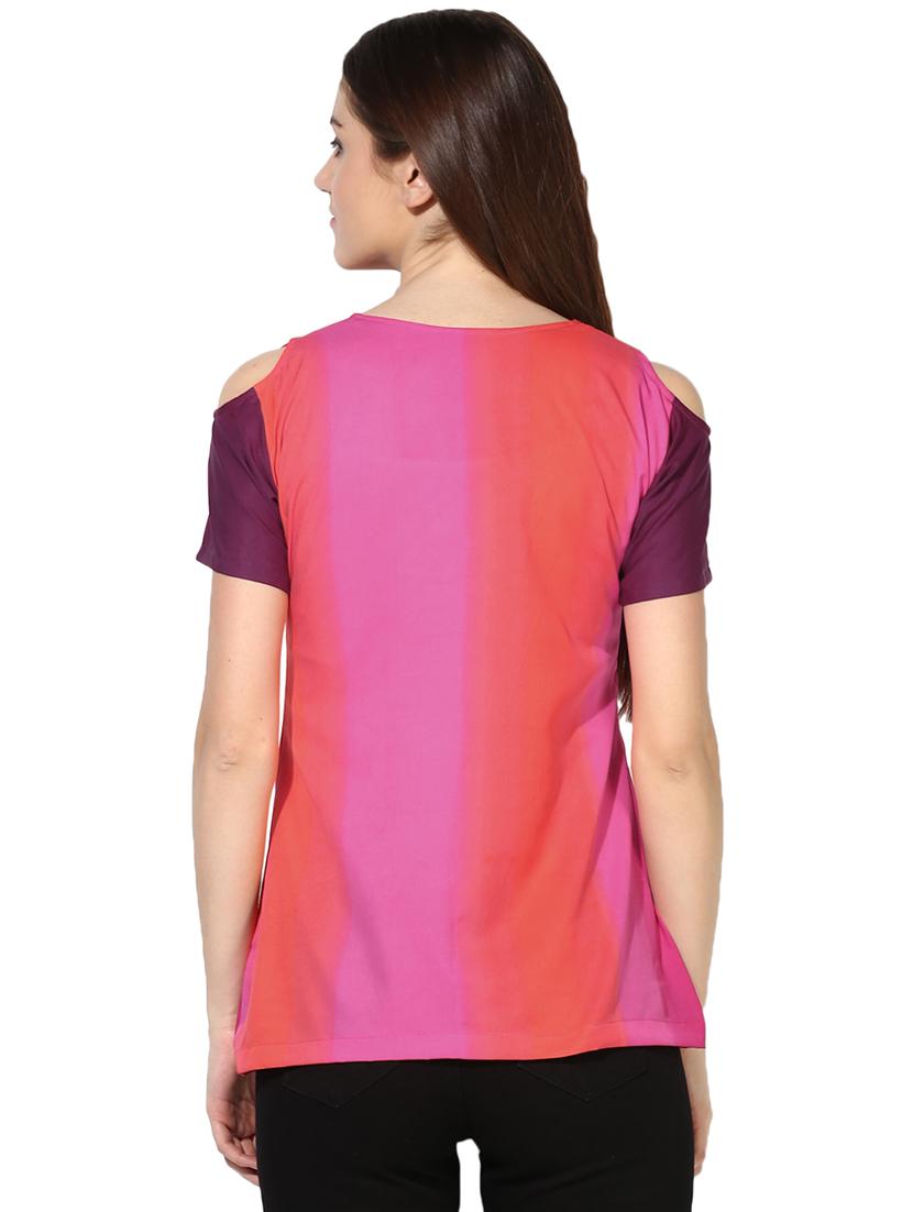 women's a line round neck top - 18287725 - Standard Image - 2