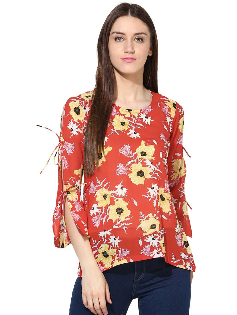 women's a line round neck top