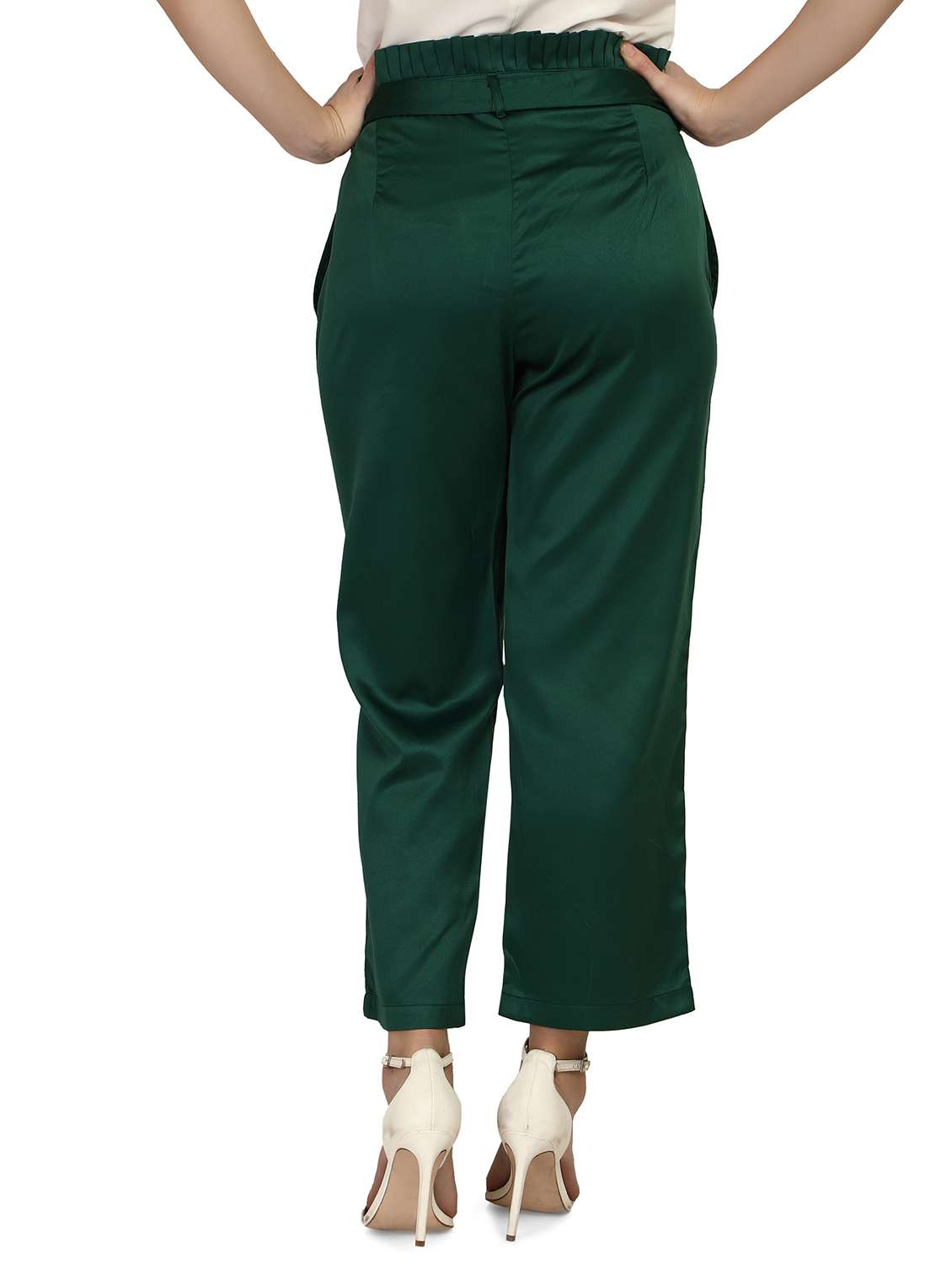 tie front solid flat front  trouser - 18288278 -  Standard Image - 2