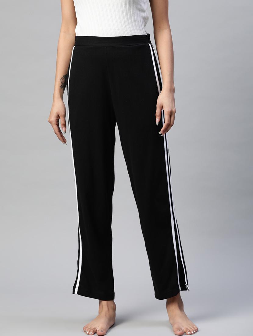 high rise side taped track pant