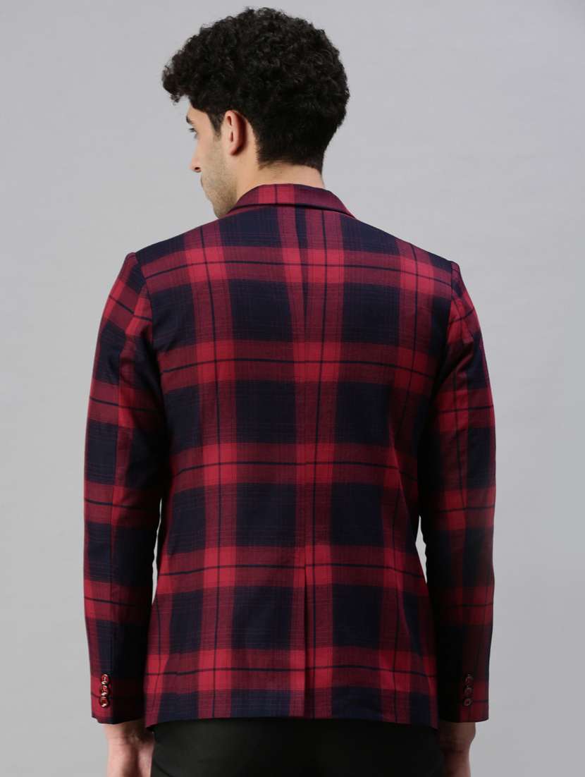black checked single breasted casual blazer - 18289555 -  Standard Image - 2