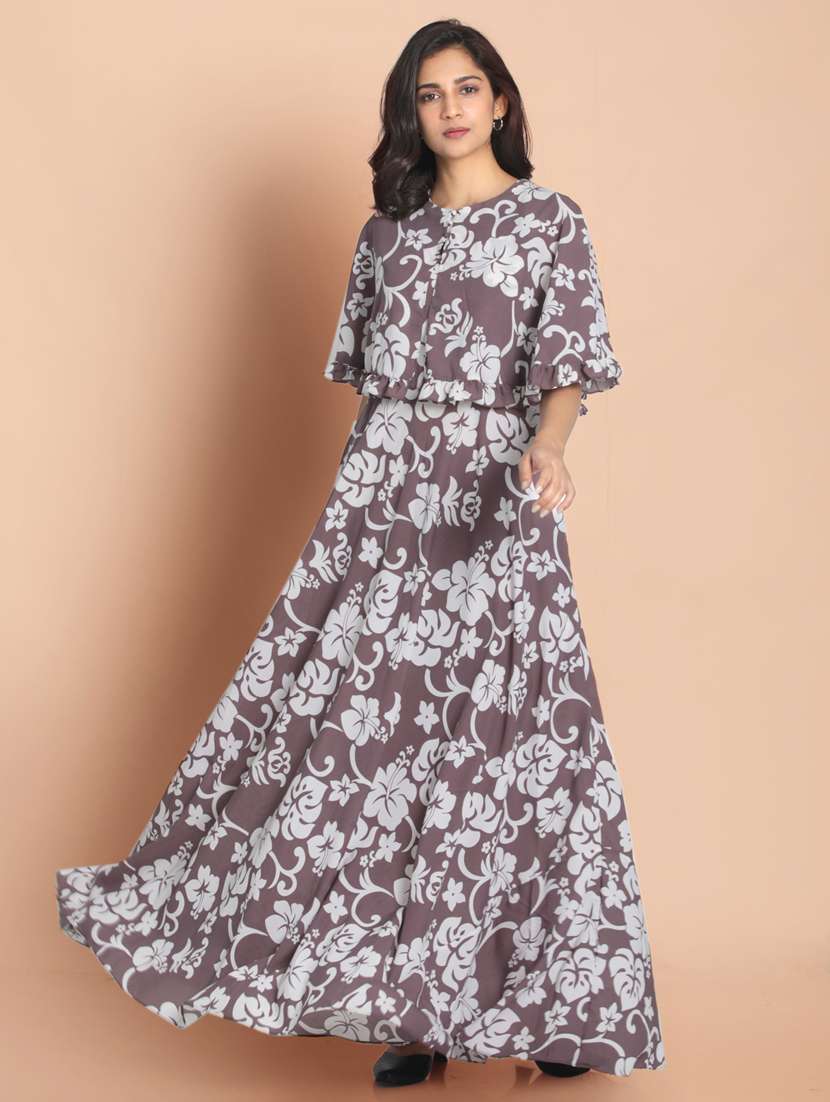women's fit & flare floral dress